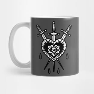 heart and swords Mug